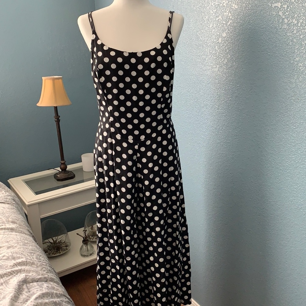 Black and White Polka Dot Jumpsuit